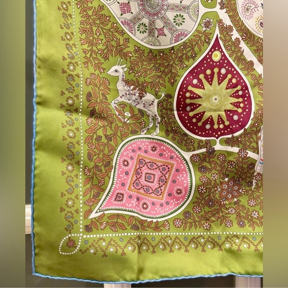 HERMÈS -  "L'Arbre de Vie" - Christine Henry, 2011 Vintage Silk Scarf RARE 90cm - Picture 6 of 13